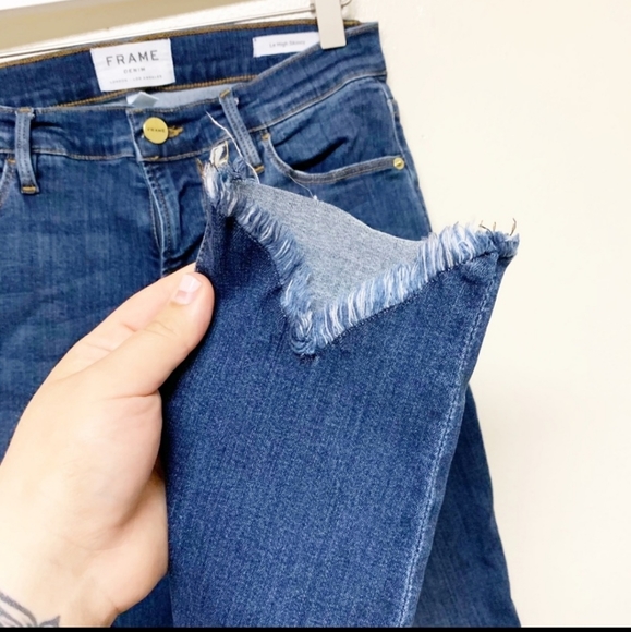 Frame Le High Skinny Jeans - Triangle Hem - Picture 4 of 5